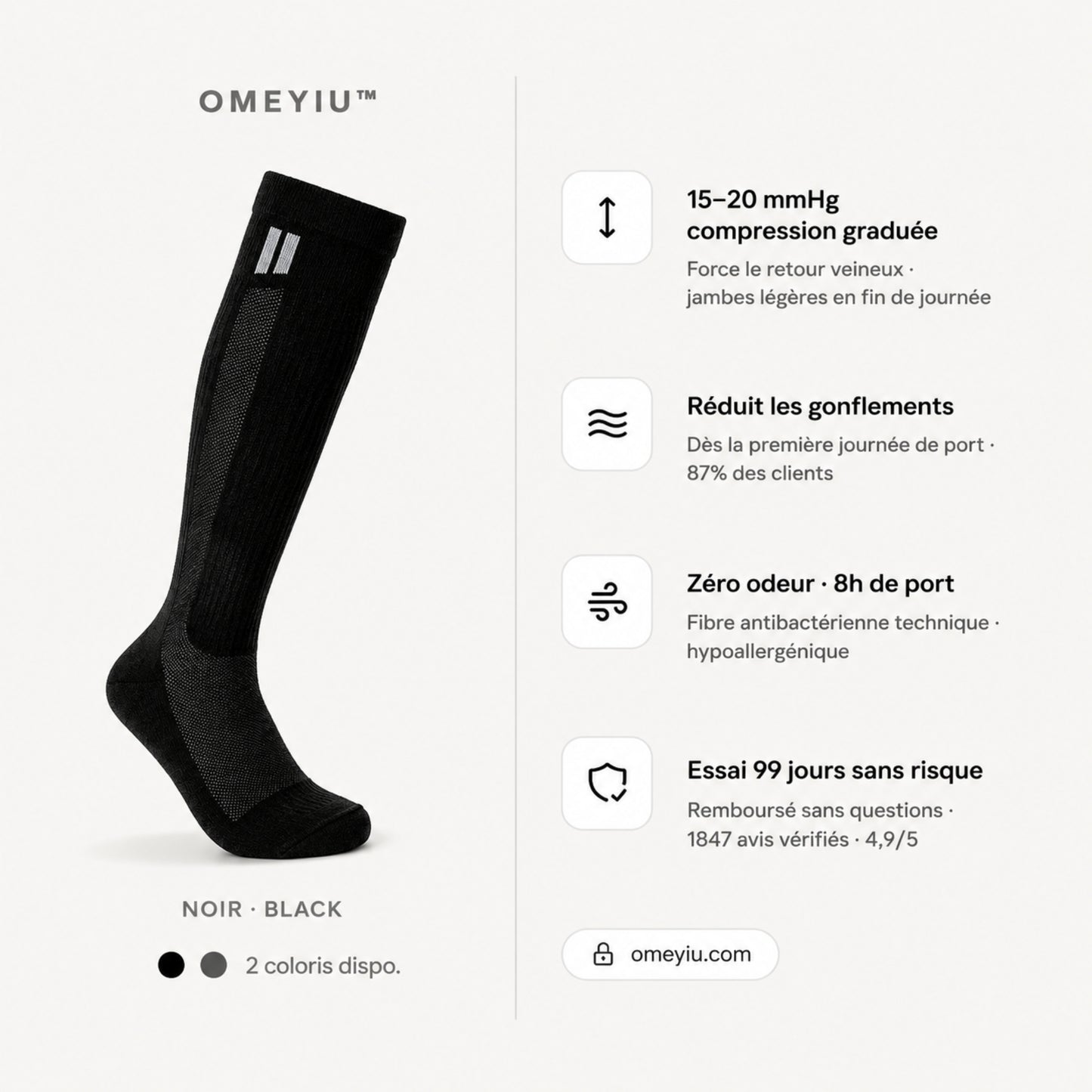 Chaussettes de Compression Omeyiu™